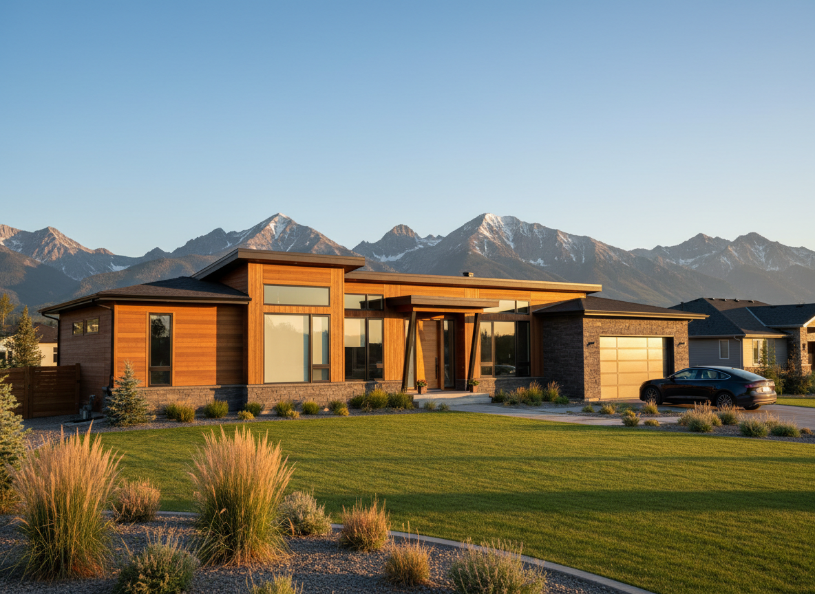 Modern home in Alberta