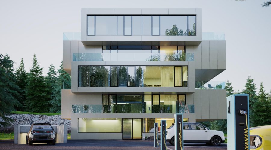 Modern futuristic and luxurious house